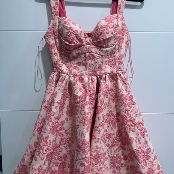 Pink mini corset dress ANNABELLE size medium NWT - Picture 2 of 4